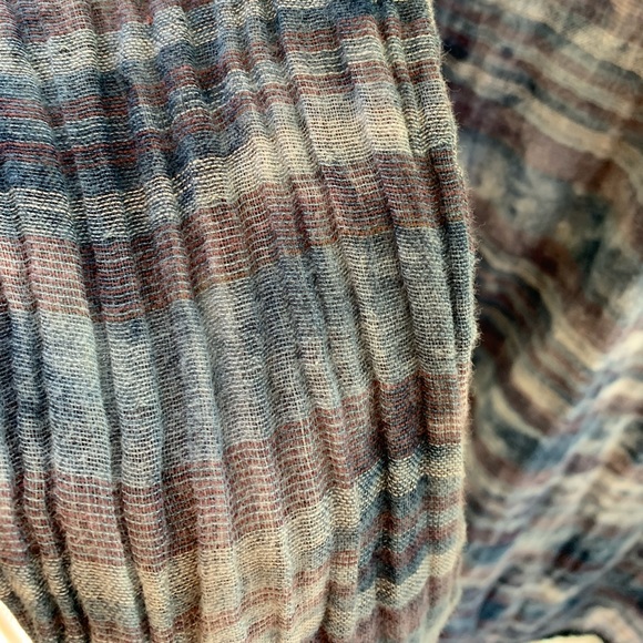 S Bella Dahl Plaid Cozy Crinkle Cotton - like new! Revolve Anthropologie - Picture 7 of 7